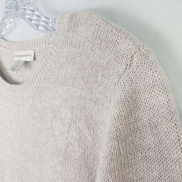 Christopher & Banks Polar Bear Christmas Gifts Sweater Womens Medium Holiday - Picture 9 of 15